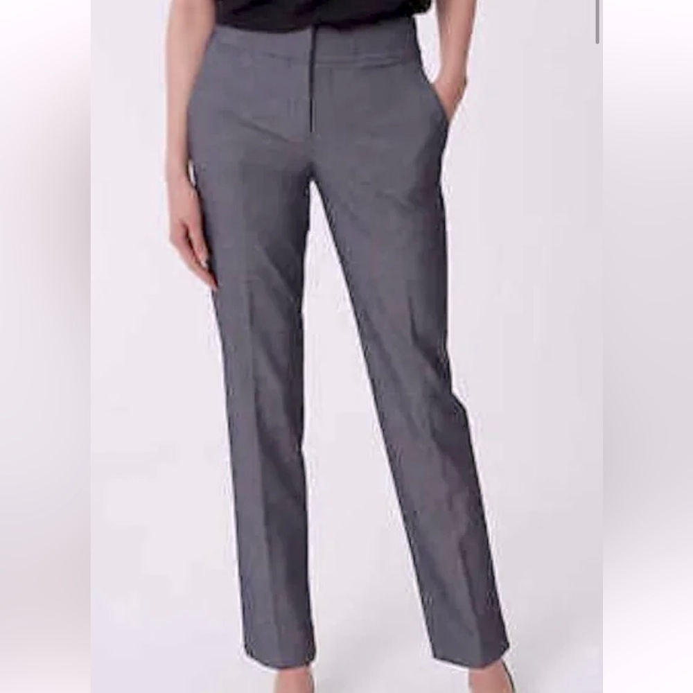 LOFT Julie Dress Pant, Straight Leg with Stretch — Charcoal gray